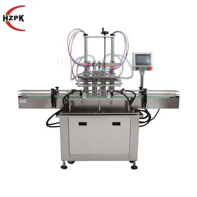 Máquina automática de llenado de líquidos de 4 cabezales